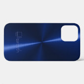 Koel glanzend radiaal staalmetaal Case-Mate iPhone case (Achterkant (horizontaal))