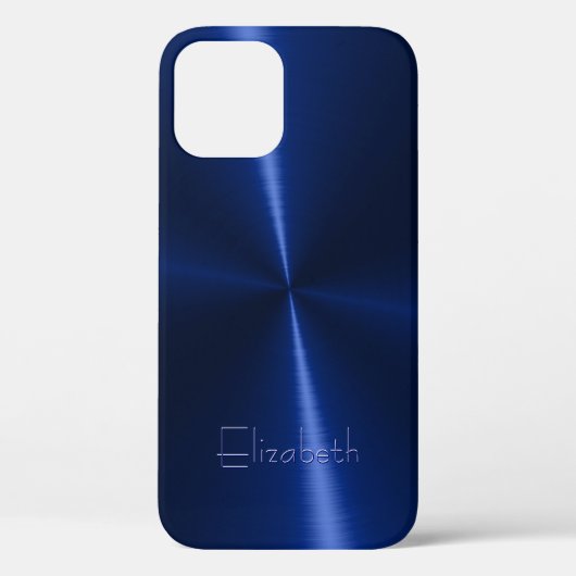Koel glanzend radiaal staalmetaal Case-Mate iPhone case (Achterkant)