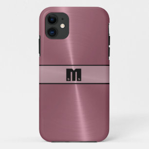 Koel glanzend roestvrij staal metaal 5 iPhone 11 hoesje