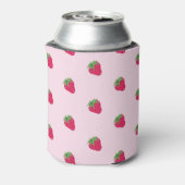 Koel glitter aardbei roze blikjeskoeler (Blikje Achterkant)