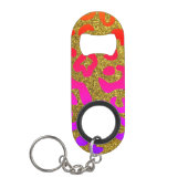 Koel Gold Pink Paars Mini Flessenopener (Voorkant)