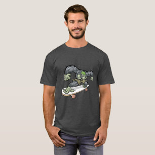 Koel Gorilla Skateboarder Vector Kunst T-shirt