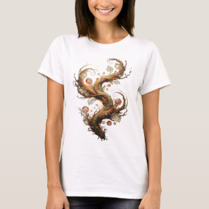 Koel Goud ABSTRACTE KUNST Kunstprint T-shirt