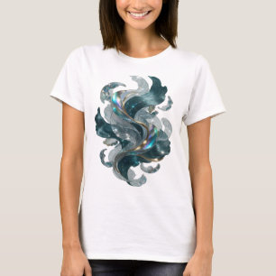 Koel Goud ABSTRACTE KUNST Kunstprint T-shirt