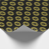 Koel-goud-vinylvloerpapier Cadeaupapier (Hoek)