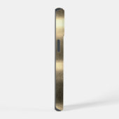 Koel gouden uitziende bij-monogram beginletters iPhone 15 case (Rechterkant)