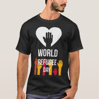 Koel Grafisch Wereldvluchtelingendag T-shirt