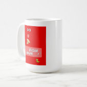 Koel grappige koffiekop of mok (Voorkant links)