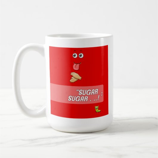 Koel grappige koffiekop of mok (Links)