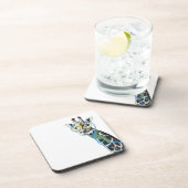 Koel grappige trendy giraffe met bril, oortelefoon drankjes onderzetter (Rechterzijde)