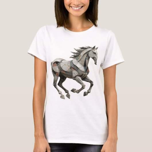 Koel grijs ABSTRACTE KUNST Grafisch ontwerp T-shirt (Voorkant)
