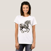 Koel grijs ABSTRACTE KUNST Grafisch ontwerp T-shirt (Voorkant volledig)