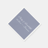 Koel grijs, feilbaar papier voor eenmalig gebruik servet (Hoek)