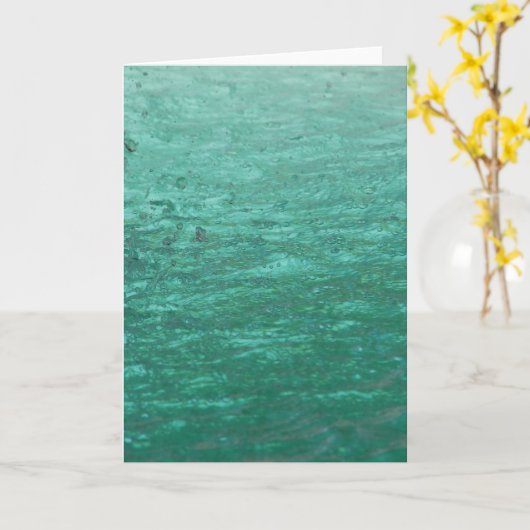 Koel groen Abstract water Kaart (Gele Bloem)