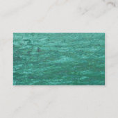 Koel groen Abstract water Visitekaartje (Achterkant)