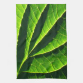 Koel groen blad theedoek (Verticaal)