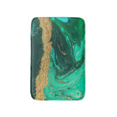 Koel Groen Goud Marmer, Graniet, Steen Textuur Badmat (Voorkant Verticaal)