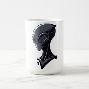 Koel groene buitenaardse illustratie - moderne sci koffiemok