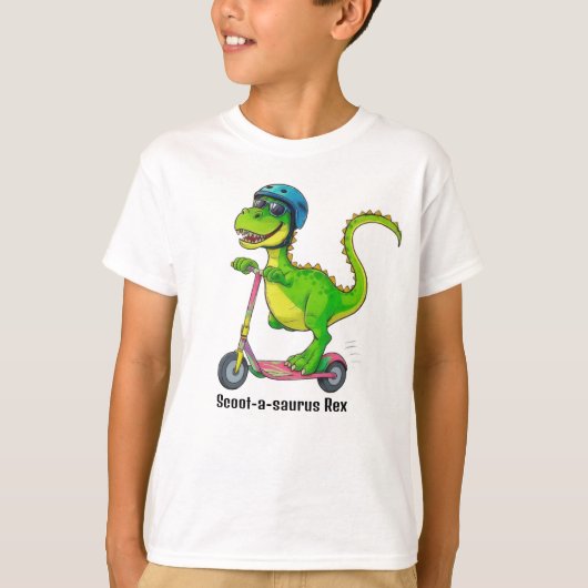 Koel groene dinosaurus t-shirt (Voorkant)