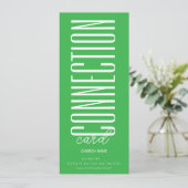 Koel groene kerk-verbindingkaart kaart (Staand voorkant)