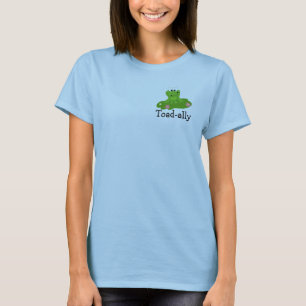 Koel groene kikker met spreuk t-shirt