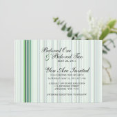 Koel groene strepen kaart (Staand voorkant)