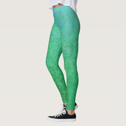 Koel groene variaties met verloop leggings (Links)