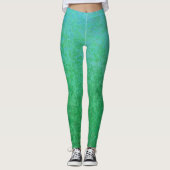 Koel groene variaties met verloop leggings (Voorkant)