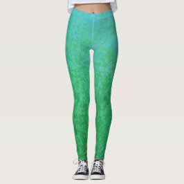 Koel groene variaties met verloop leggings