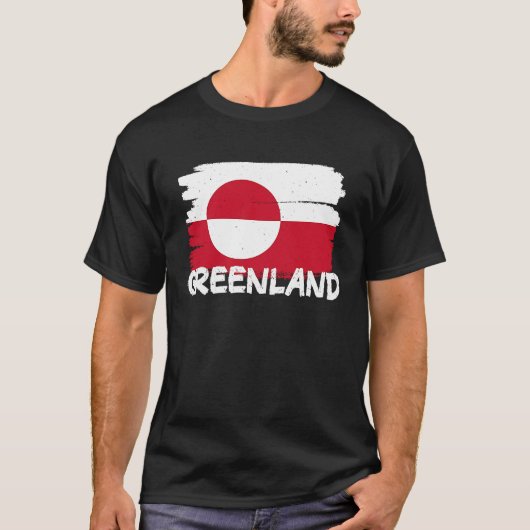 Koel-Groenlandse vlag T-shirt (Voorkant)