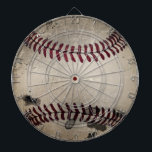 Koel  Grunge Baseball Dartbord<br><div class="desc">Voeg indien gewenst aangepaste tekst/naam/nummer toe in het midden. Oorspronkelijk ontwerp ©riverme*2012.</div>