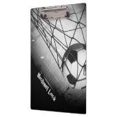 Koel  Grunge Football in Gepersonaliseerd Doel Klembord (Links)