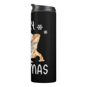 Koel hagedissen met kerstPet Thermosbeker (Geroteerd rechts)