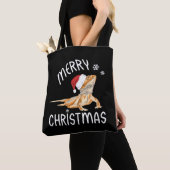 Koel hagedissen met kerstPet Tote Bag (Dichtbij)