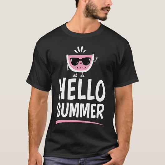 Koel Hallo Zomwatermeloen Zonnebril Melon Grow T-shirt (Voorkant)