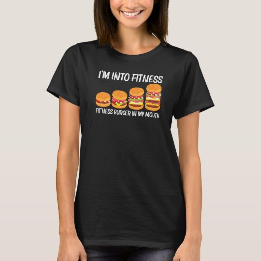 Koel hamburger voor mannen Cheeseburger Fast Foo T-shirt (Voorkant)