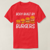 Koel hamburger voor mannen Cheeseburger Fast Foo T-shirt (Design voorkant)