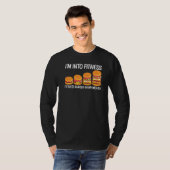 Koel hamburger voor mannen Cheeseburger Fast Foo T-shirt (Voorkant volledig)