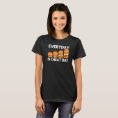 Koel hamburger voor mannen Cheeseburger Fast Foo T-shirt (Voorkant volledig)