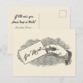 Koel  handbediende Kaart Verplaatsingsaankondiging (Voorkant / Achterkant)