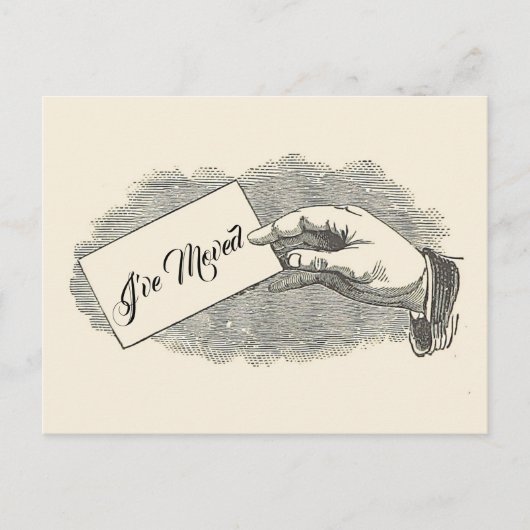 Koel handbediende Kaart Verplaatsingsaankondiging (Voorkant)