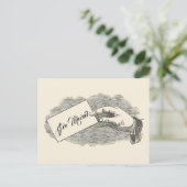 Koel  handbediende Kaart Verplaatsingsaankondiging (Staand voorkant)