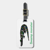 Koel handgetekende- KROKODIL - Bagagielabel Bagagelabel (Voorkant verticaal)