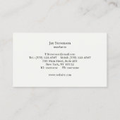 Koel-handyman of automatische mechanische sleutel visitekaartje (Achterkant)