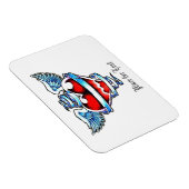 Koel Heilig Hart met Engel Vleugels Magneet (Rechterzijde)