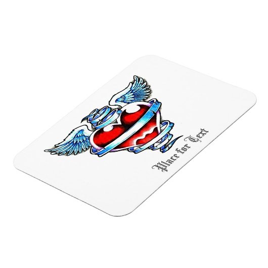 Koel Heilig Hart met Engel Vleugels Magneet (Linkerzijde)