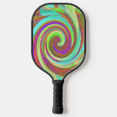 Koel herfstkleuren Vloeibare kunstdraf Pickleball Paddle (Achterkant)