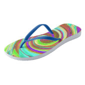 Koel herfstkleuren Vloeibare kunstdraf Teenslippers (Schuin)