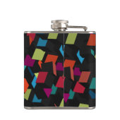 Koel het Abstracte Geometrische Bebouwingspatroon  Heupfles (Achterkant)