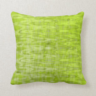 Koel het Groene Abstracte Patroon van het Limoen Kussen
